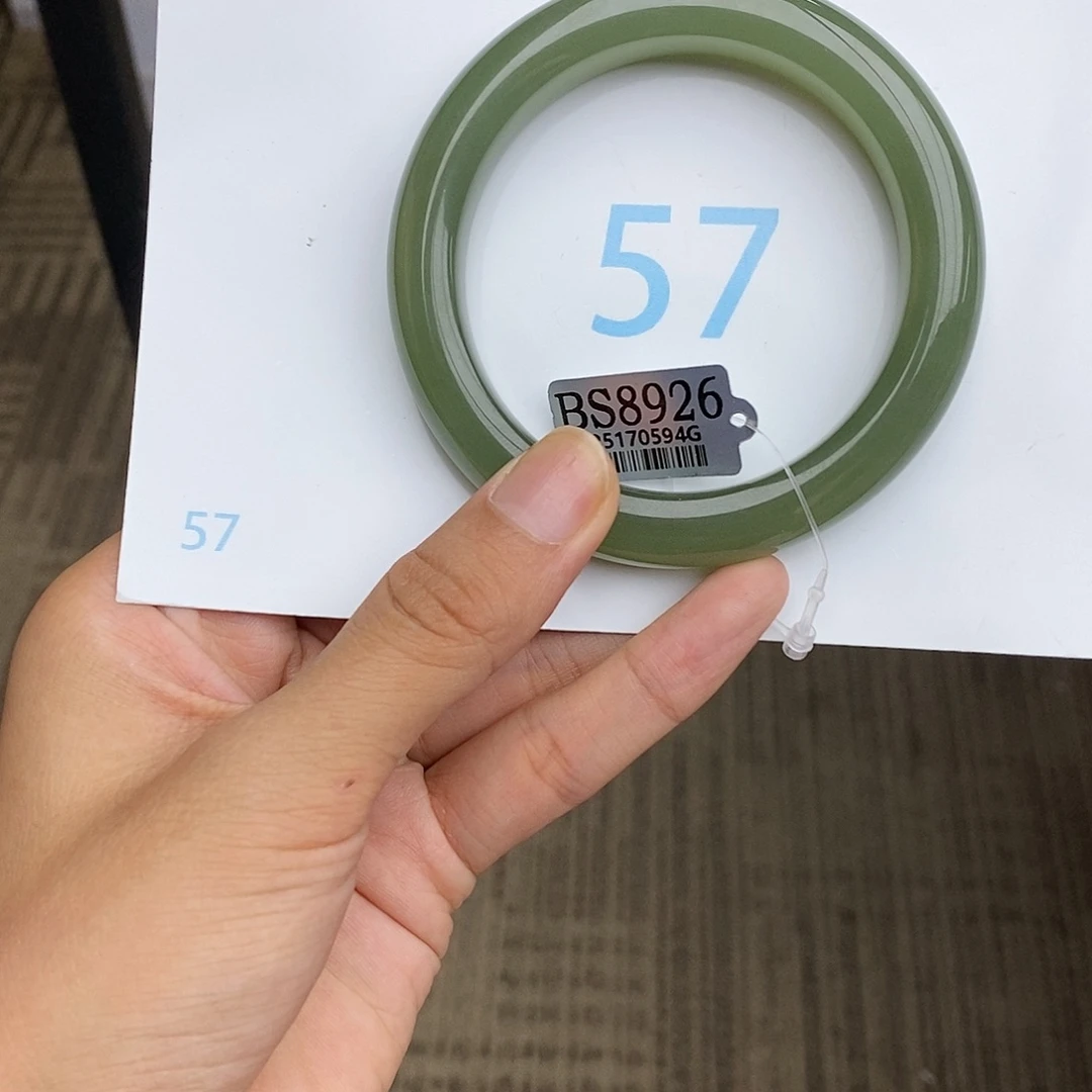 和田玉手镯未镶嵌57