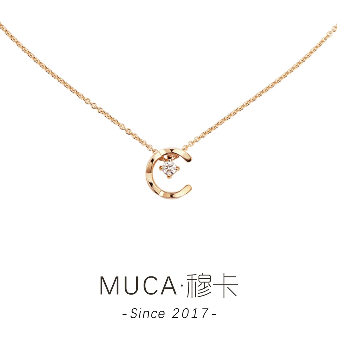 铜合金项链 经典水冰月简约百搭时尚项链X144