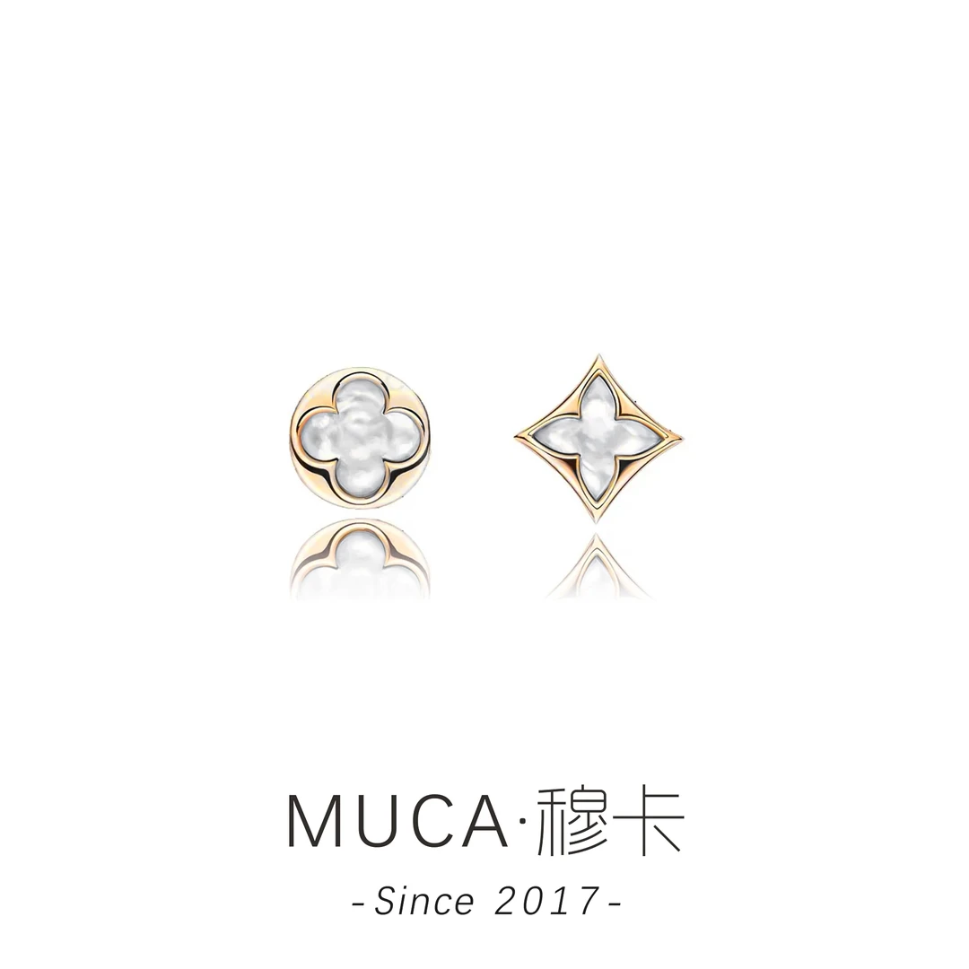 铜合金贝壳耳饰 AB款尖花时尚百搭气质耳钉.J070