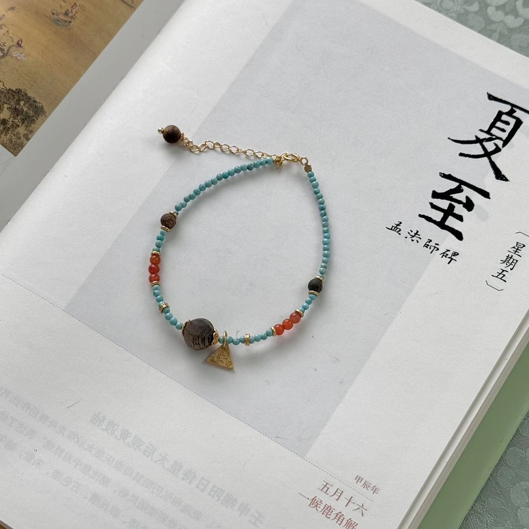 【茹芝】沉香手串小米珠 三 4710 L240599