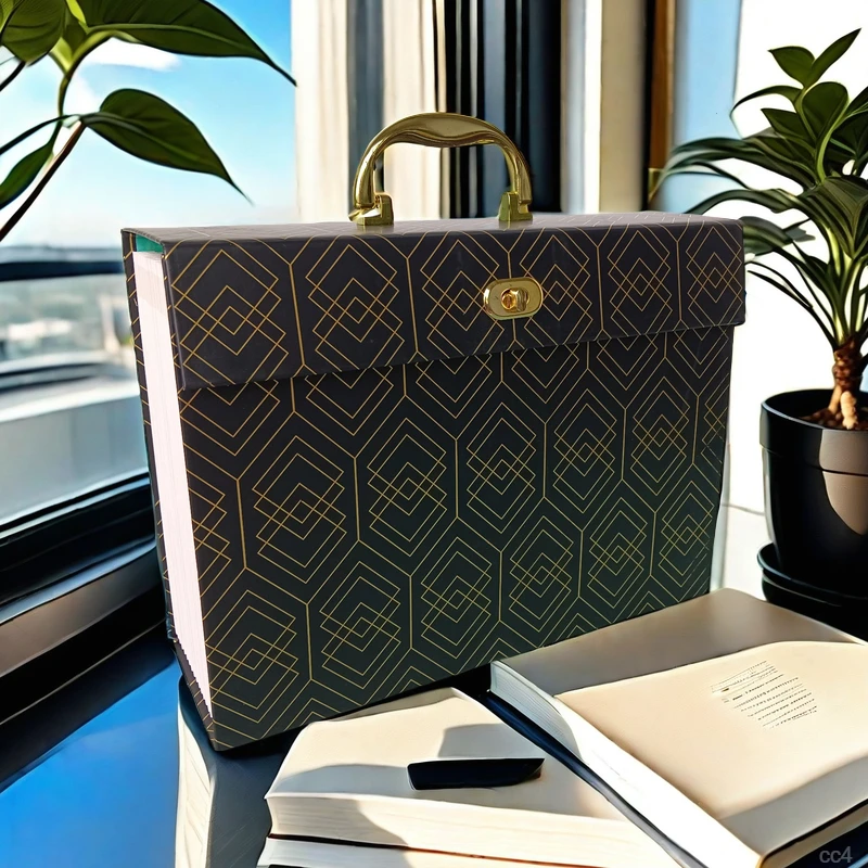 圣知手提商务收纳箱学习A4大容量作业试卷19层草稿箱大容量试卷袋