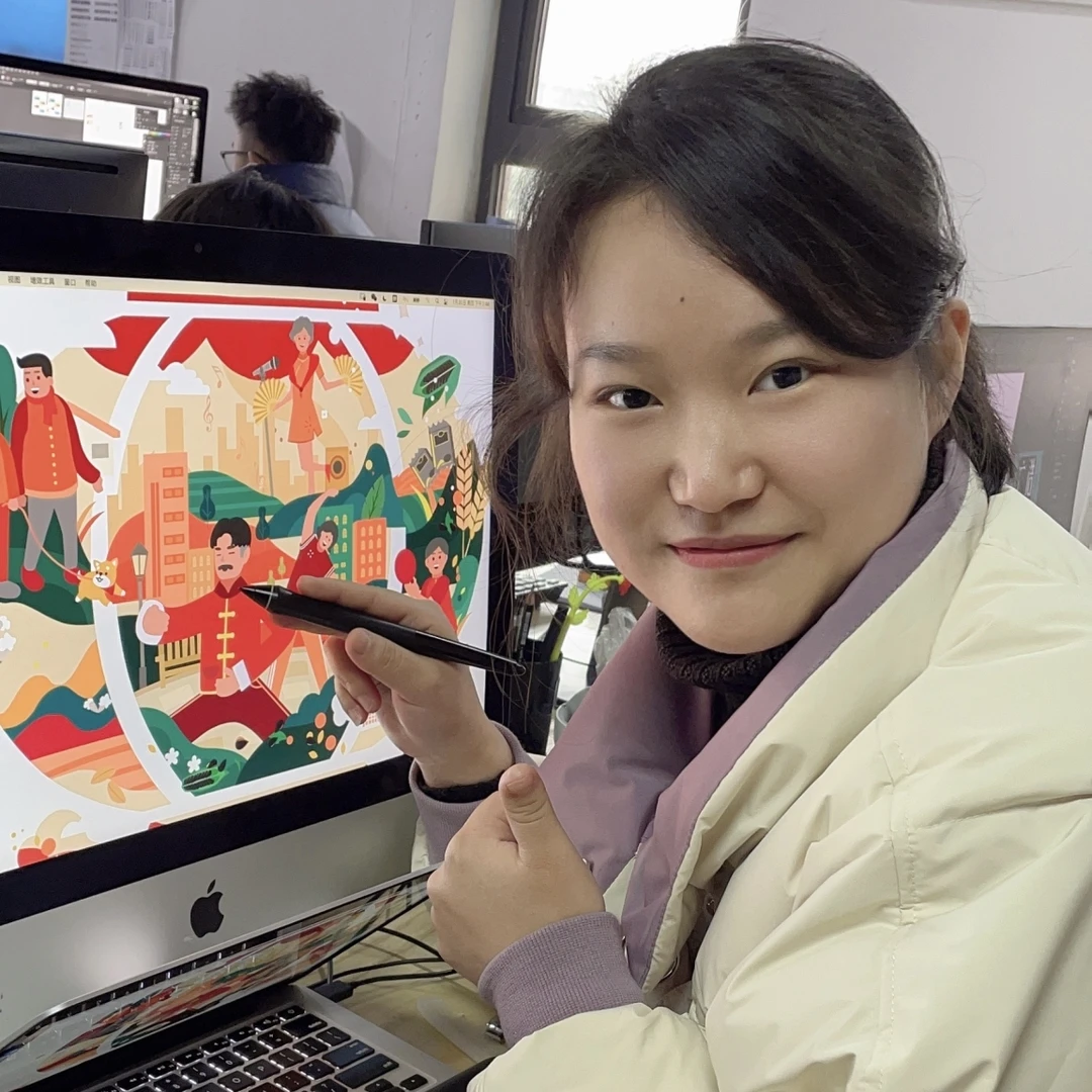 零基础手绘板插画入门主讲插画师玉姐和阿娇七期录播课