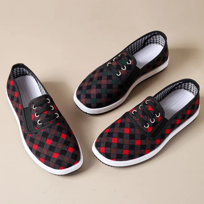 老北京布鞋女鞋透气软底舒适平底妈妈工作一脚蹬春夏秋季休闲布鞋