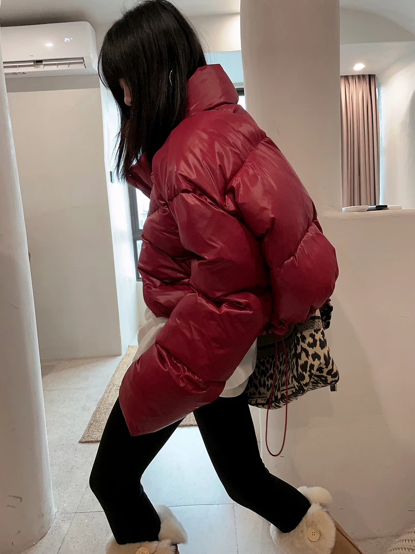 新年圣诞色·铁锈红超轻面包服ins外套