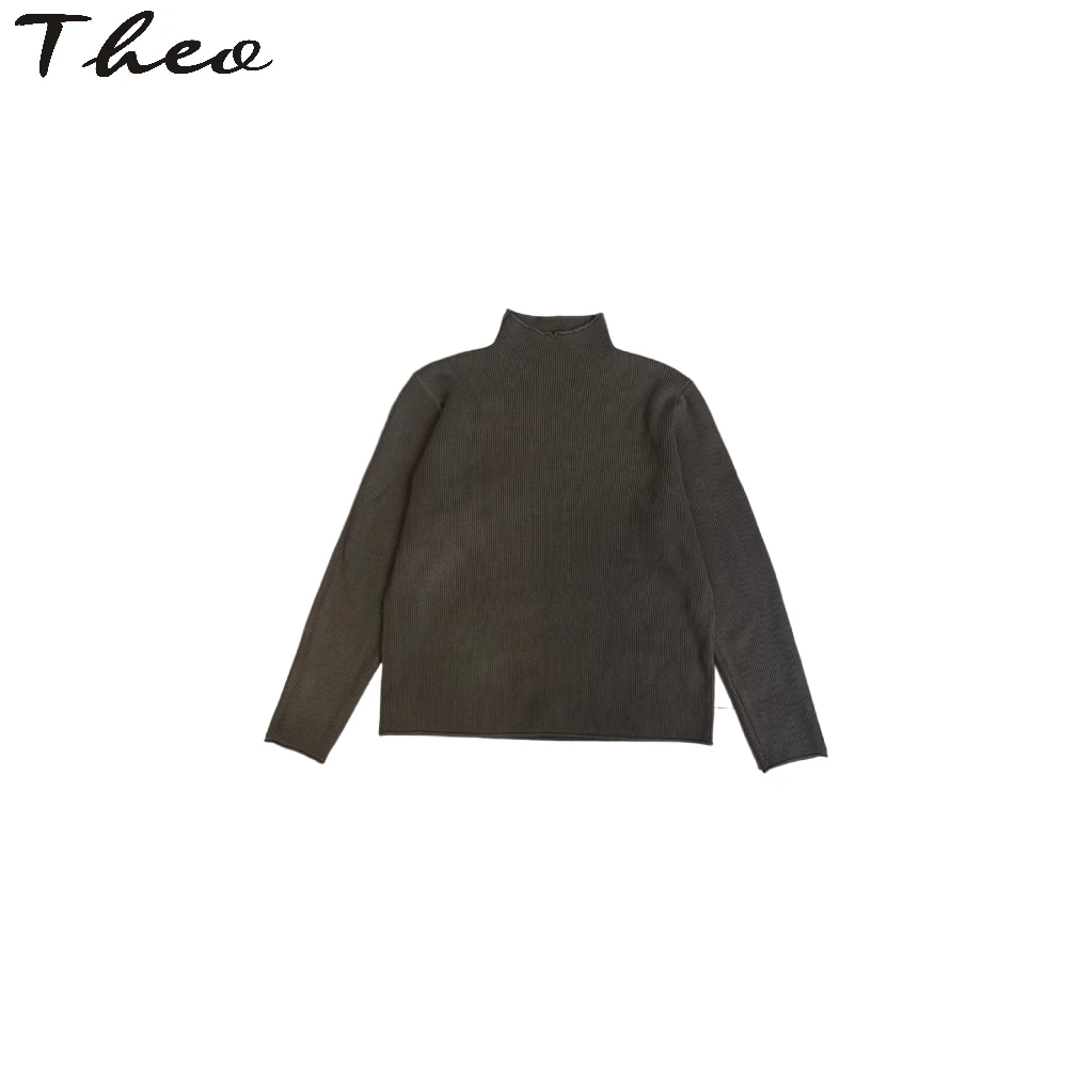 【半高领套头休闲针织衫】长袖百搭秋冬纯色多巴胺毛衣网红时尚保暖