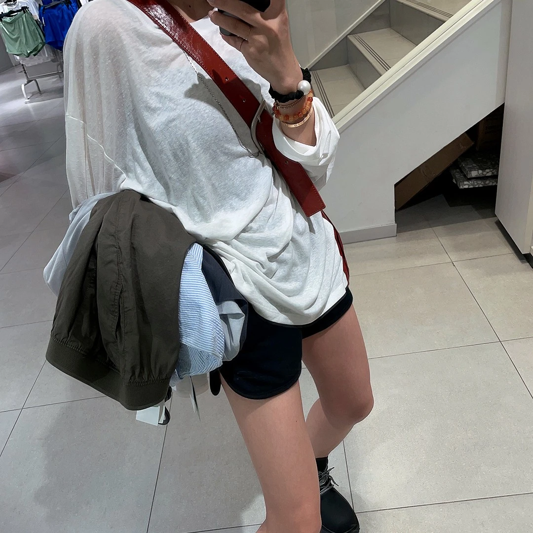 休闲运动短裤女外穿韩版高腰宽松健身跑步热裤百搭速干舒适简约