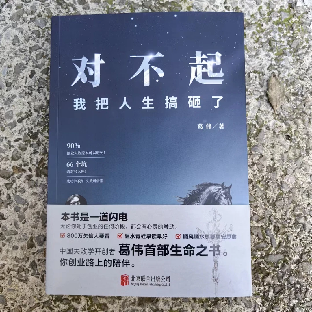 【单本起拍】实体书籍对不起我把人生搞砸了出版书籍