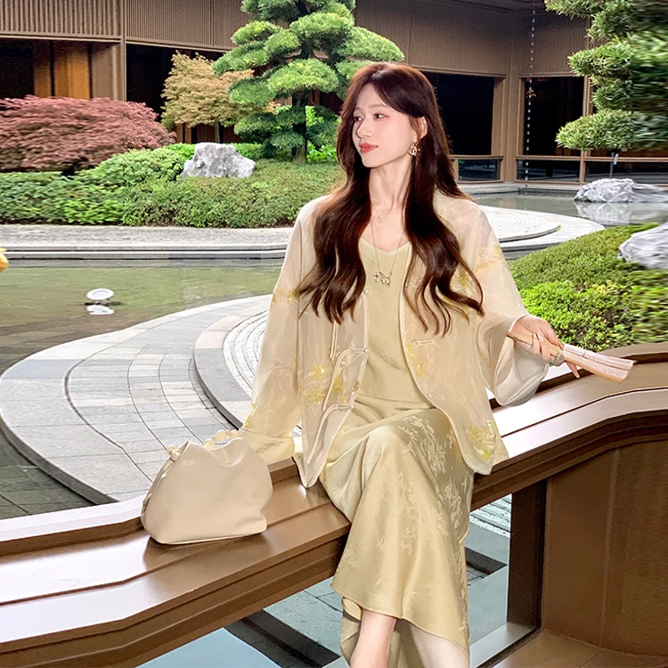 鱼er【飞花令】设计师高定立体亮片提花刺绣高级感新中式外套女