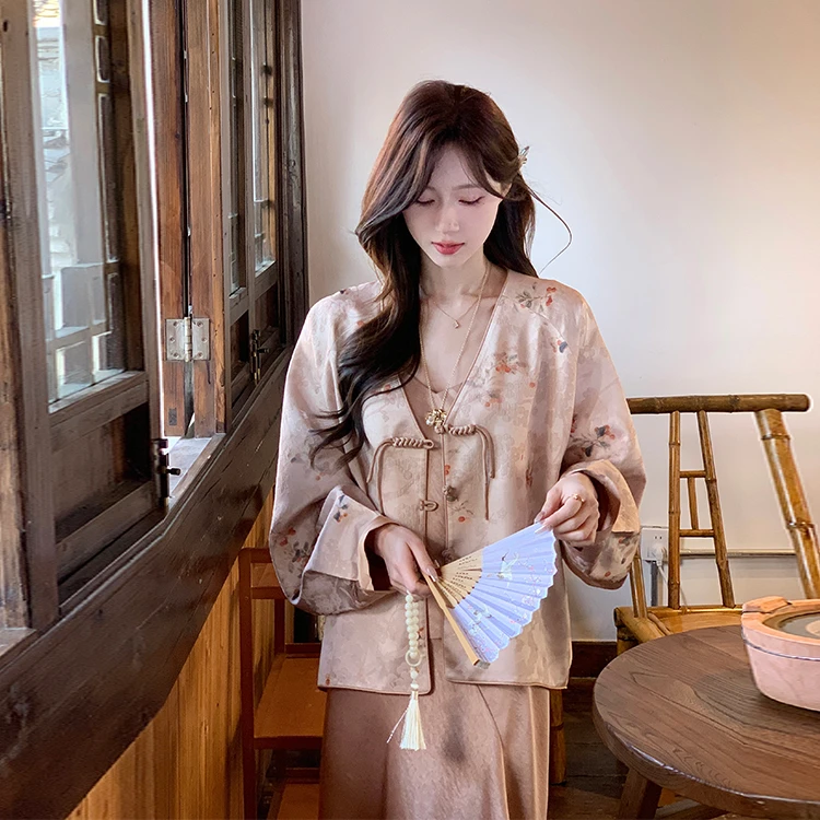 鱼er【柿柿如意】设计师高定新中式高级气质氛围感国风外套女