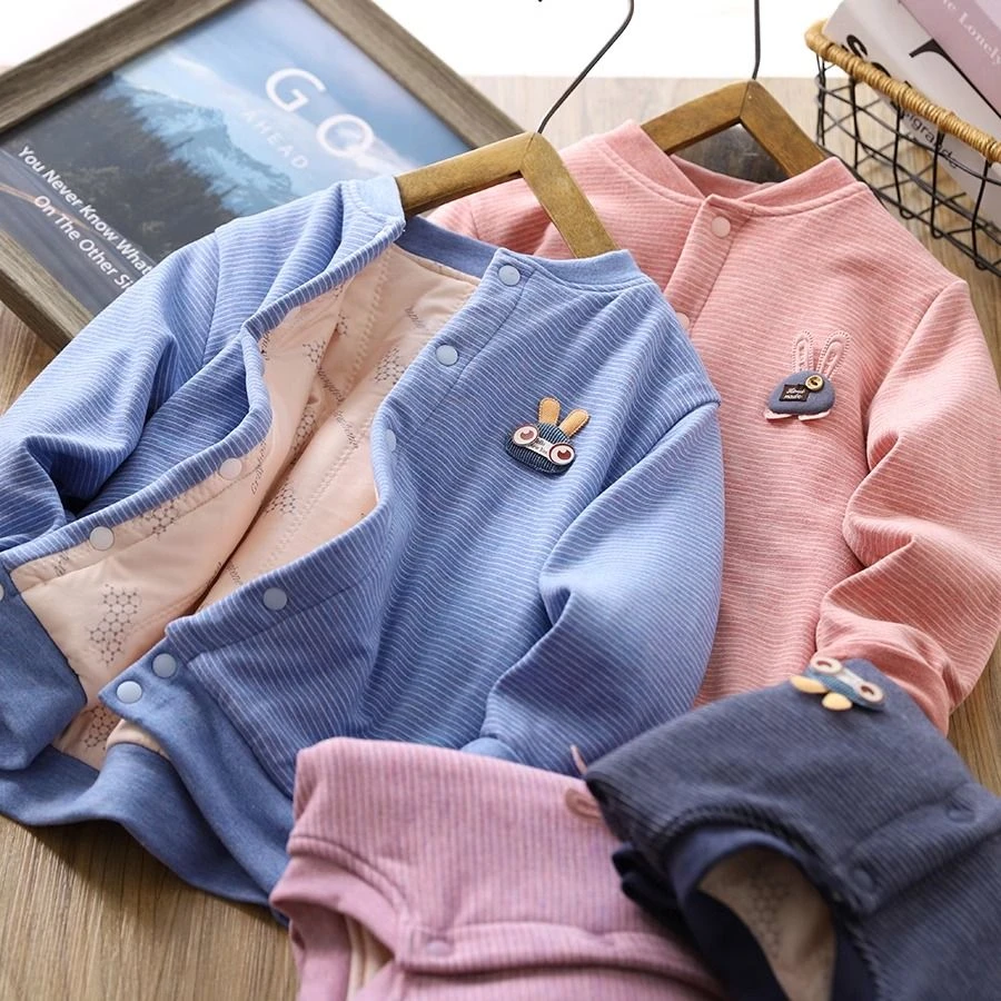 校服神器儿童小棉袄冬季宝宝加厚棉衣棉服男童女童加绒保暖外套潮