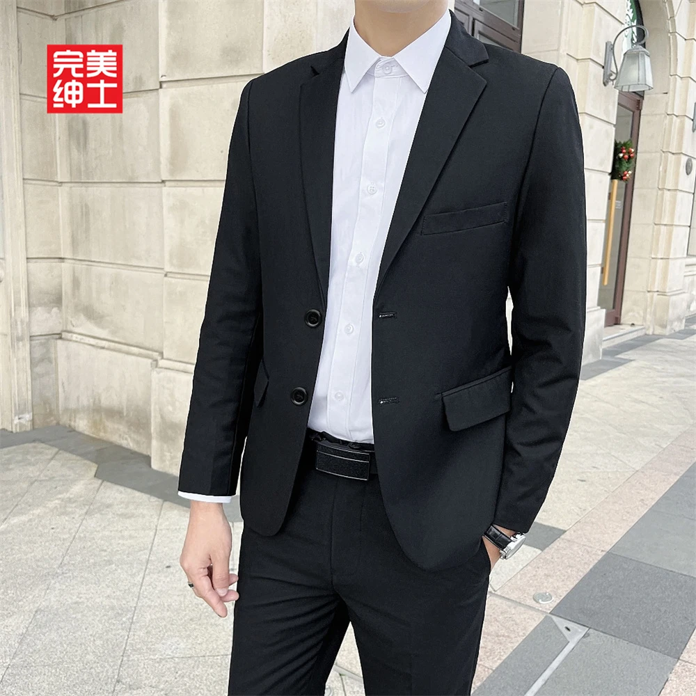 完美绅士西装男套装外套正装职业装商务上班工作婚礼礼服西服男士