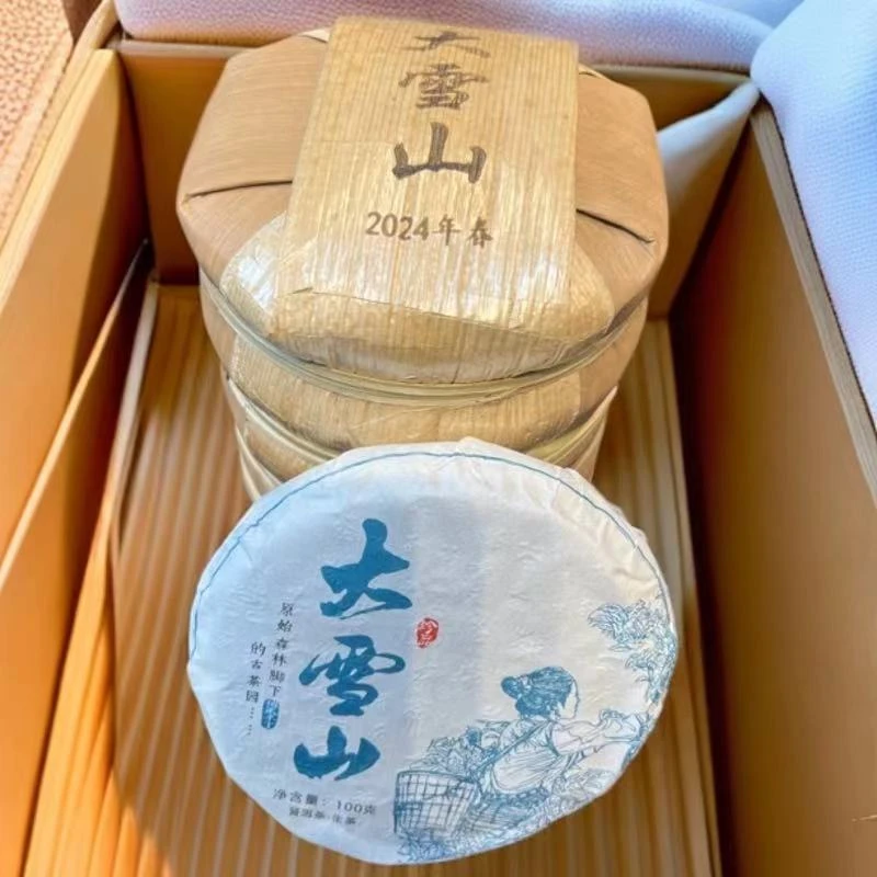2024年大雪山头春古树普洱生茶100克/饼（整提5饼＋1饼）