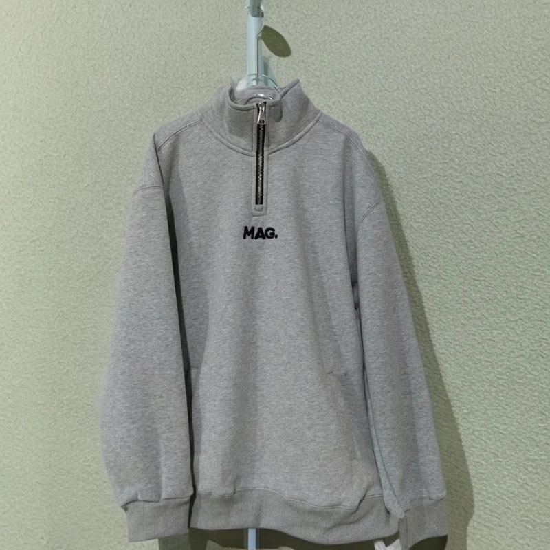 【2262-灰色】青少年潮品加绒卫衣