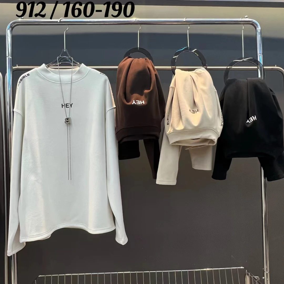 【912-白色】青少年潮品打底卫衣