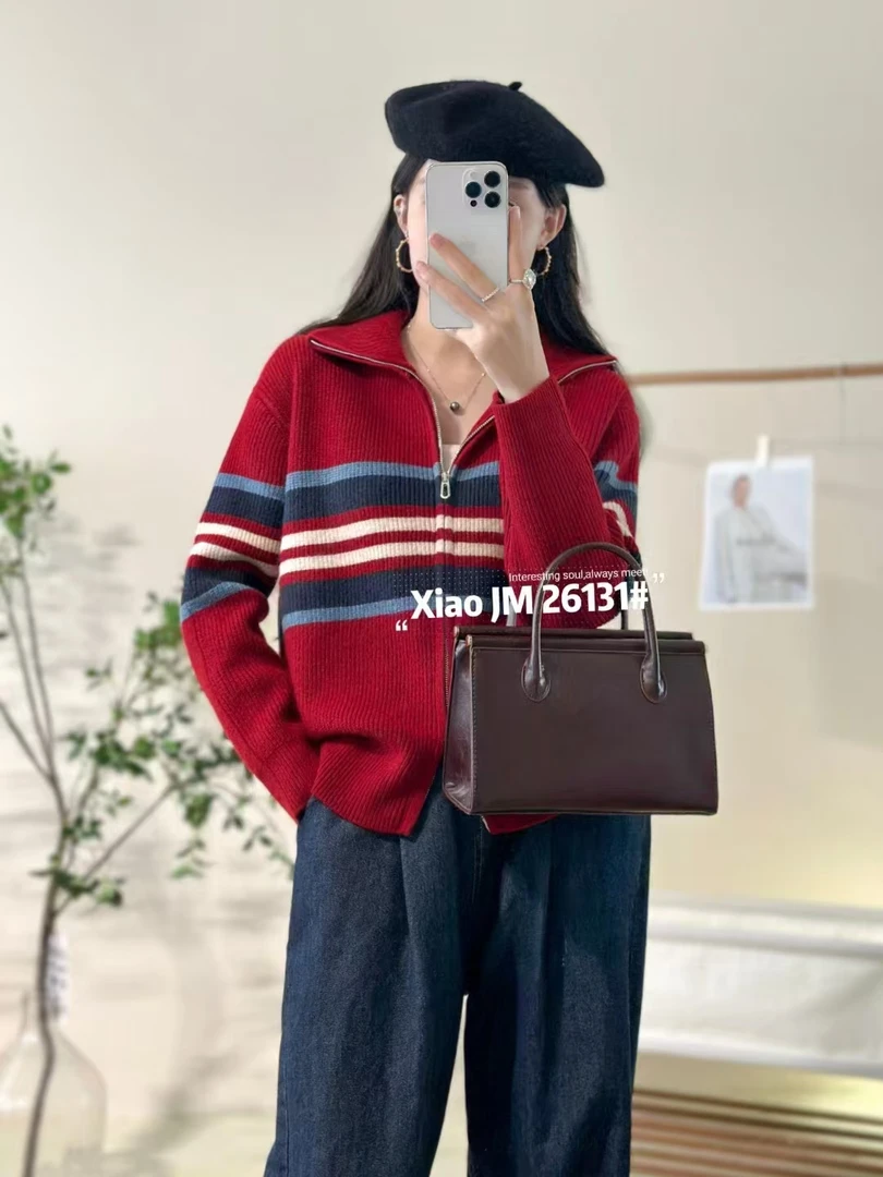 【2222-红色】青少年秋冬潮品毛衣