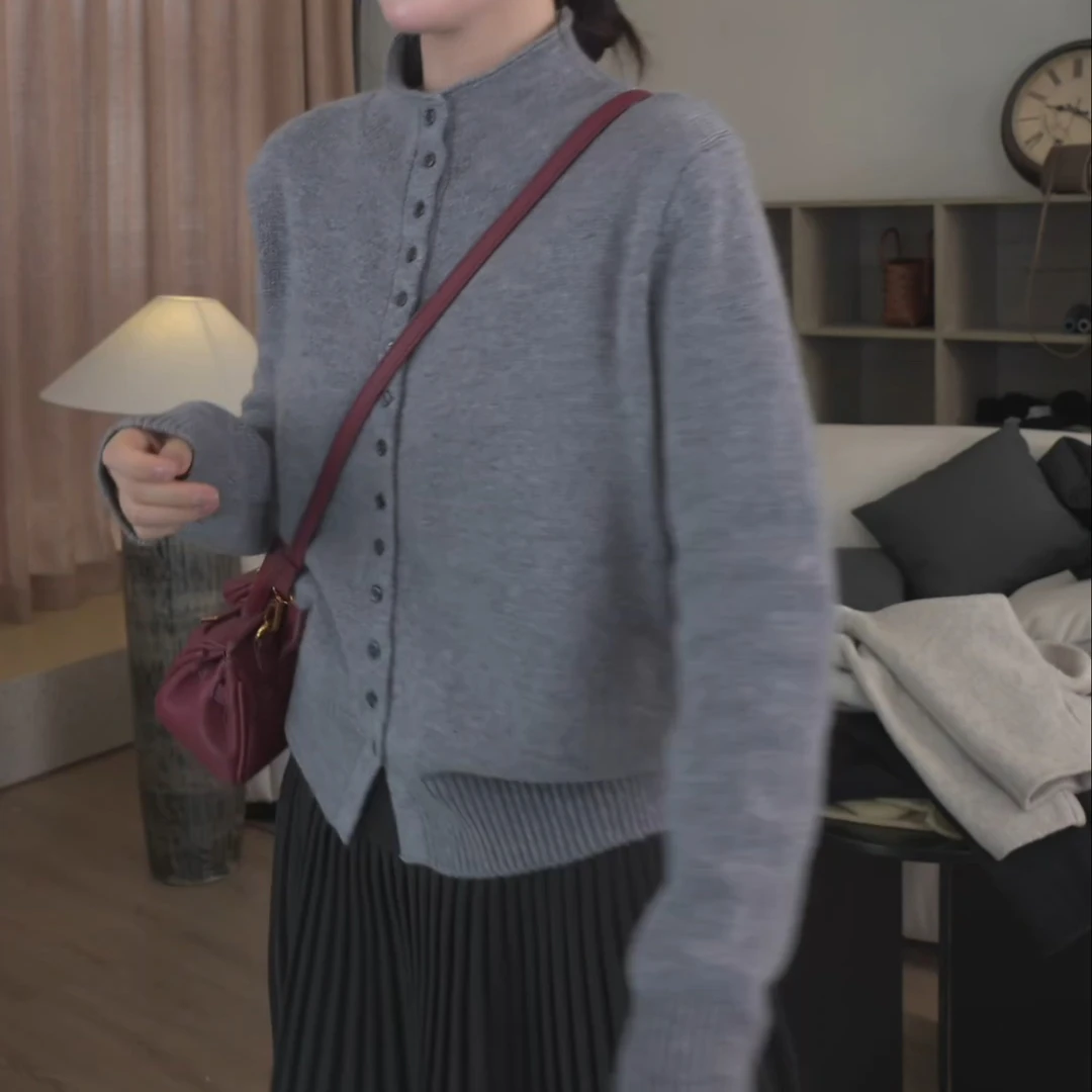 冬季时尚休闲百搭网红毛针织开衫LK2500741