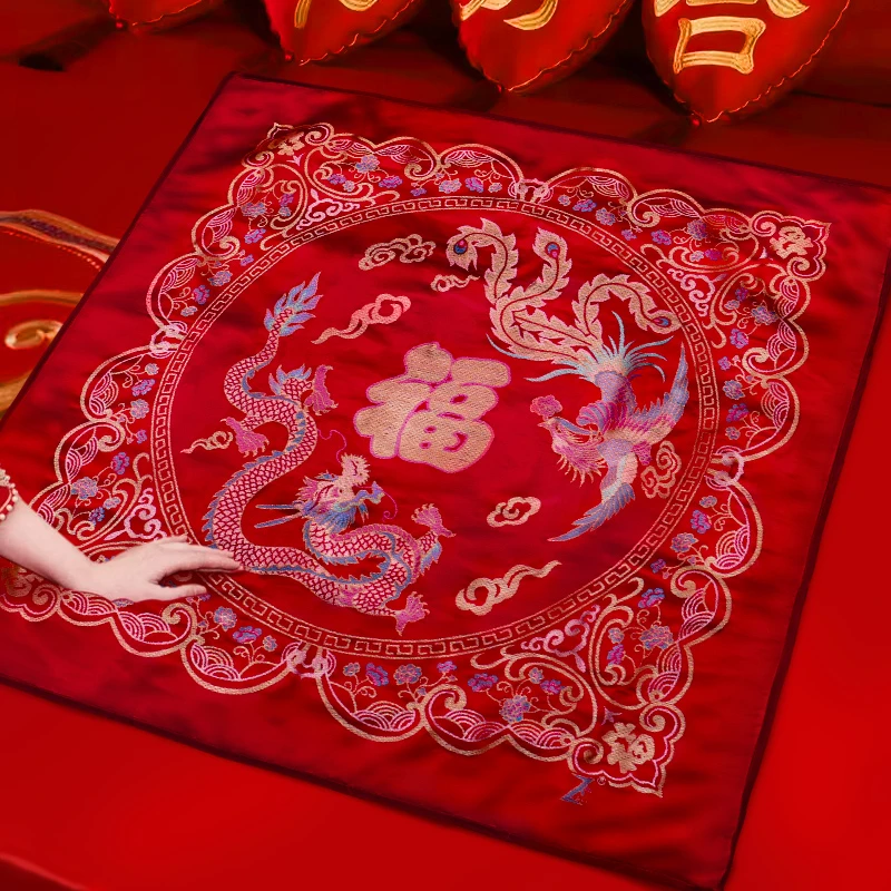 结婚坐福被新娘出嫁坐福垫喜垫福垫婚庆坐垫百福坐福五福垫子新婚