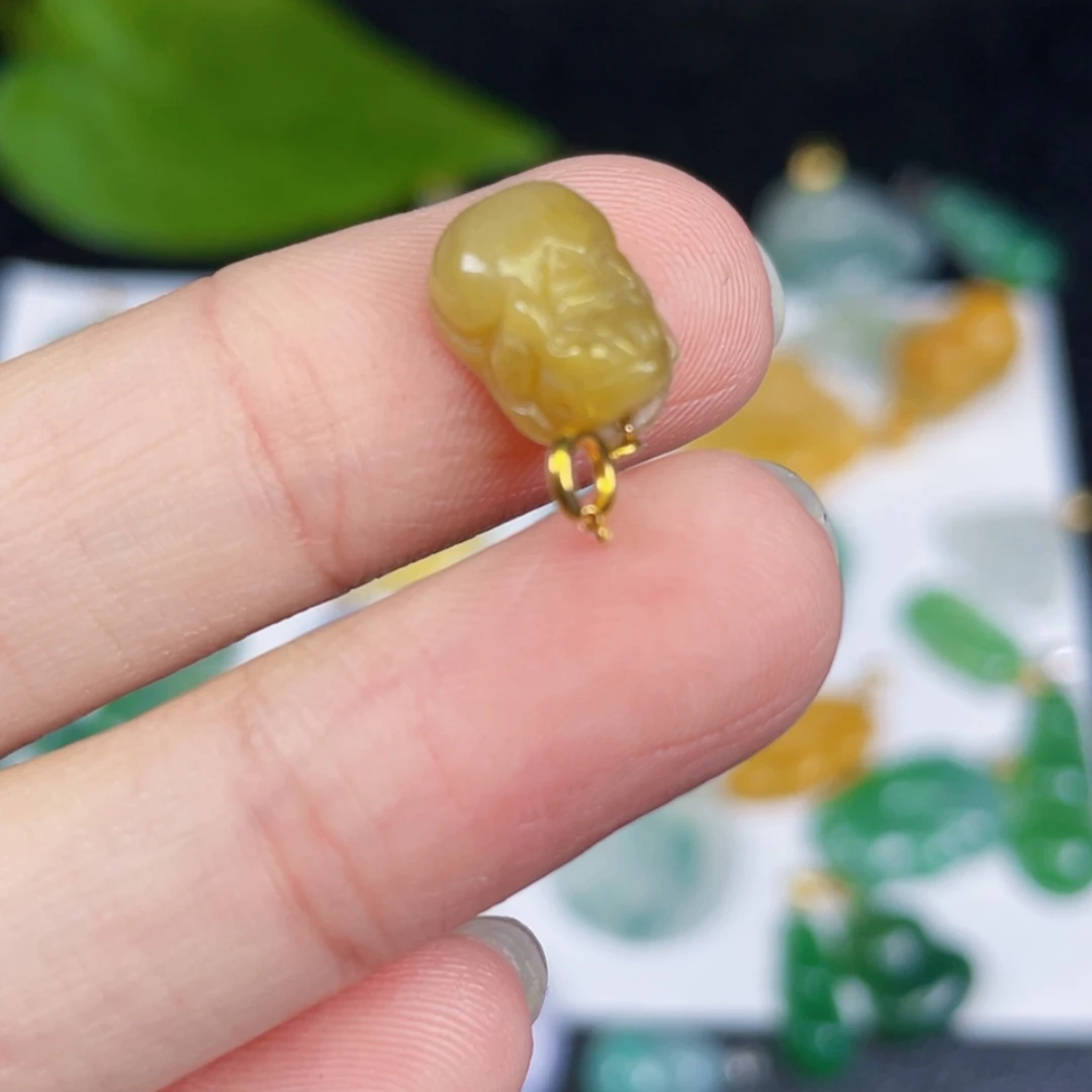 【闪购商品】翡翠颈饰18K金镶嵌