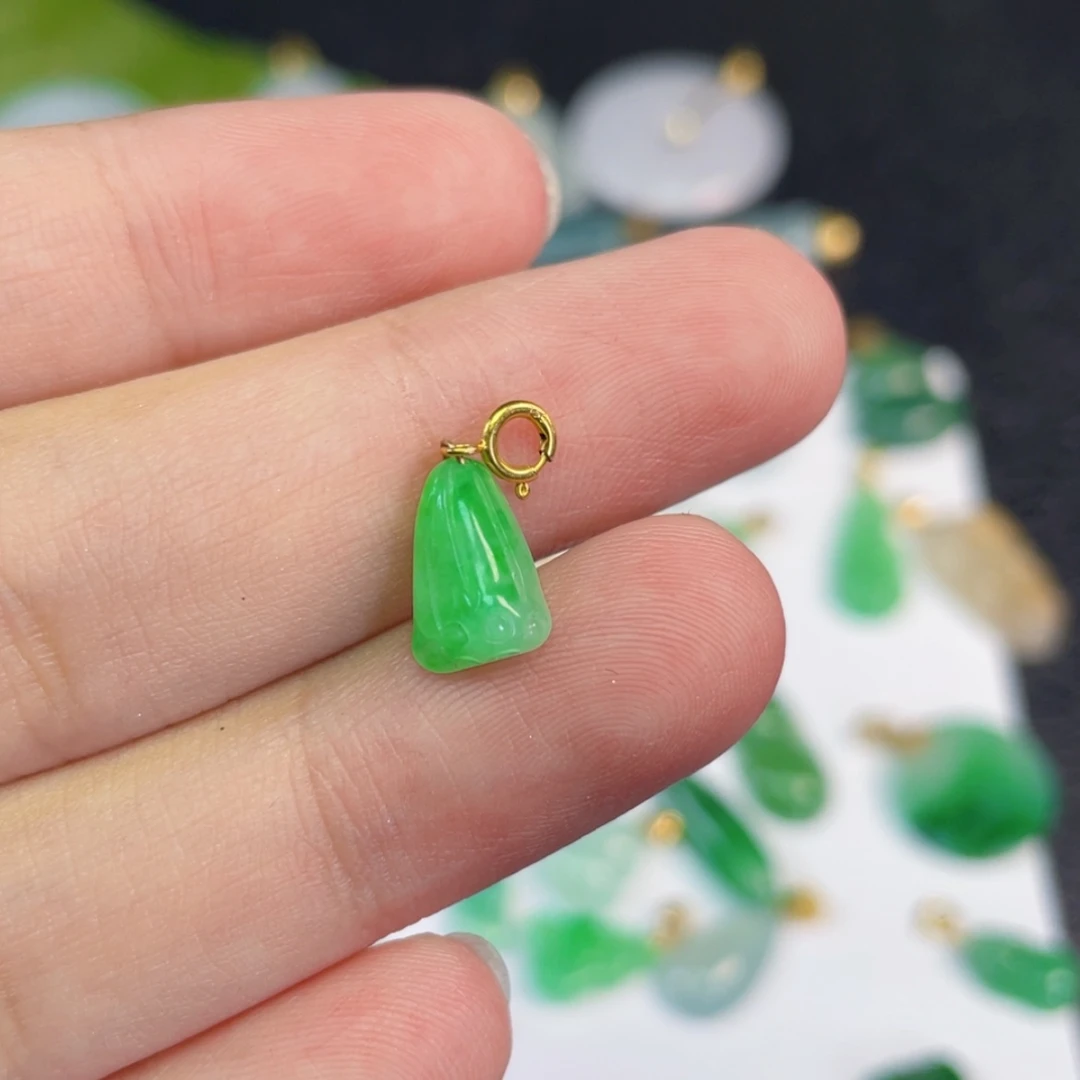 【闪购商品】翡翠颈饰18K金镶嵌