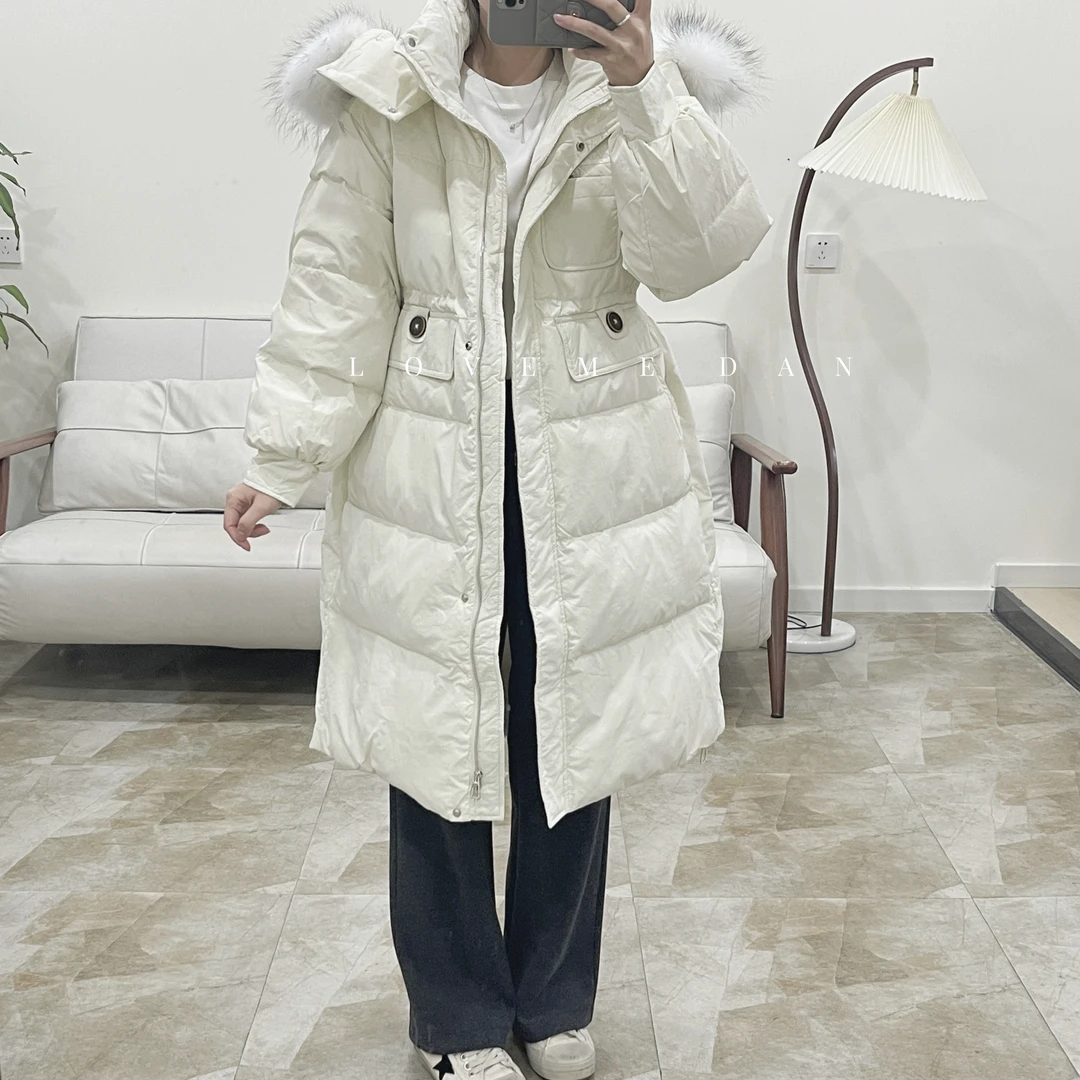【14024】LOVEME DAN-爱尚我女装-连帽长款羽绒服