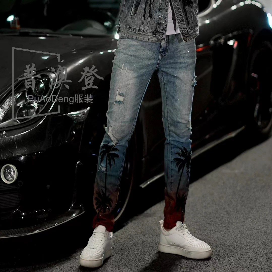 合集男士牛仔裤2025新款男士裤子潮流休闲百搭修身重工水洗牛仔裤