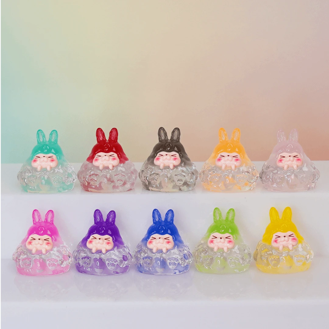 【叶子直播代拆】盲袋冰透渐变塔塔DIY桌面摆件