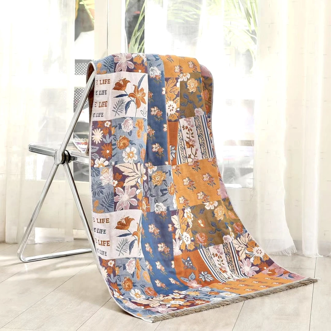 （小碎花） 80-160  流苏款柔软舒适亲肤透气浴巾