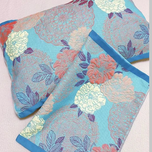 （繁花枕巾一对）52-78  柔软舒适亲肤透气枕巾