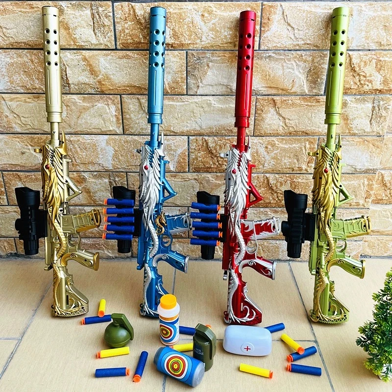 五爪金龙软弹枪儿童玩具枪软胶弹M416可发射狙击枪男孩7-10岁吃鸡