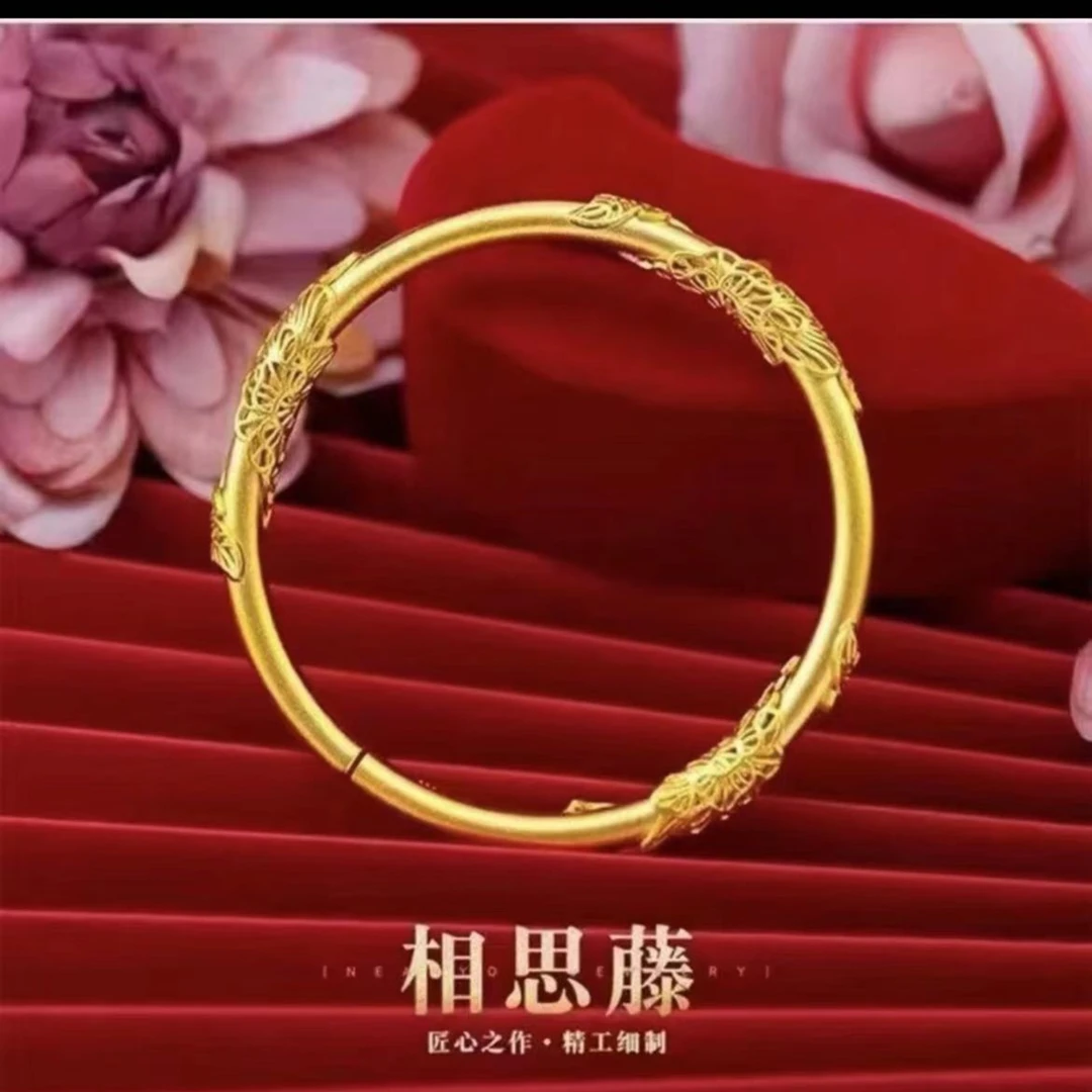 相思藤圆棍开口手镯M12