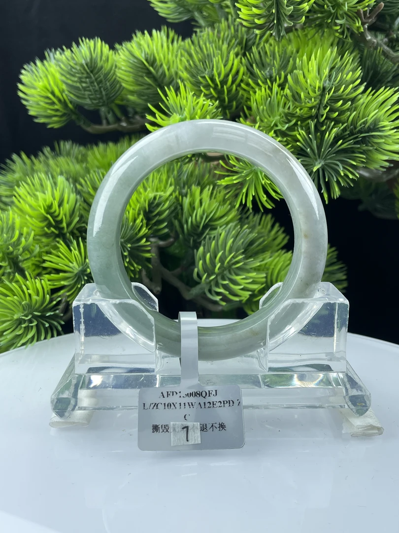 56【刀客砍价王】叨叨-天然缅甸A货翡翠手镯   F7
