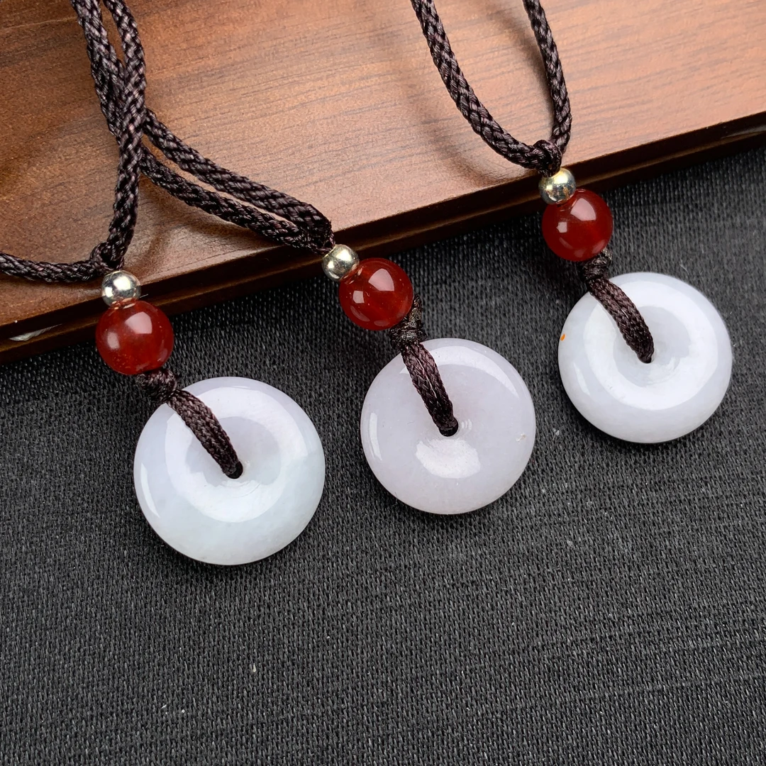 【刀客砍价王】天然A货翡翠简约迷你平安扣吊坠多样性发一件&535754