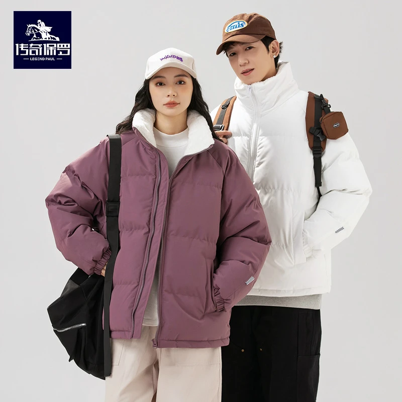 111传奇保罗情侣款棉服秋冬季加绒加厚保暖时尚百搭棉服WK