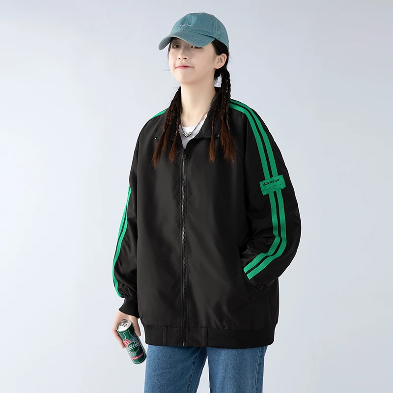 019夹克情侣款秋季时尚百搭立领潮流防风百搭潮男夹克