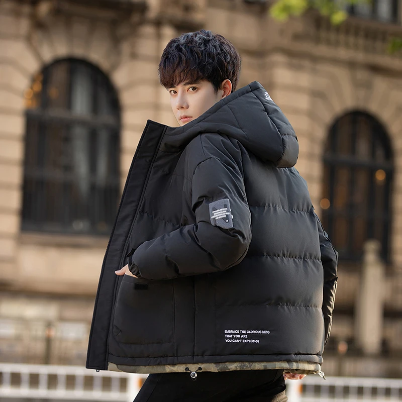 2024新款冬季加厚棉服休闲时尚保暖棉袄男女同款连帽外套男士棉衣