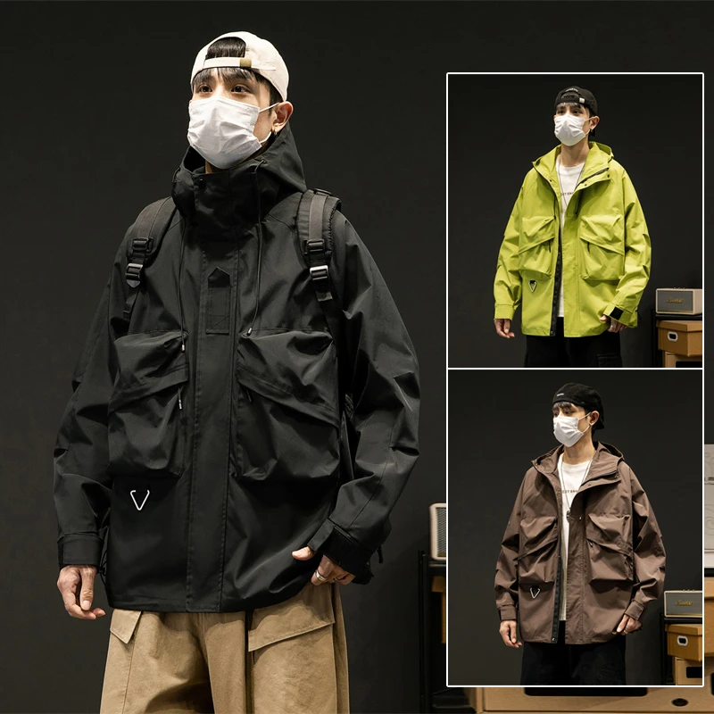 2023新款工装休闲时尚保暖美式防风夹克男女同款男士外套百搭撞色