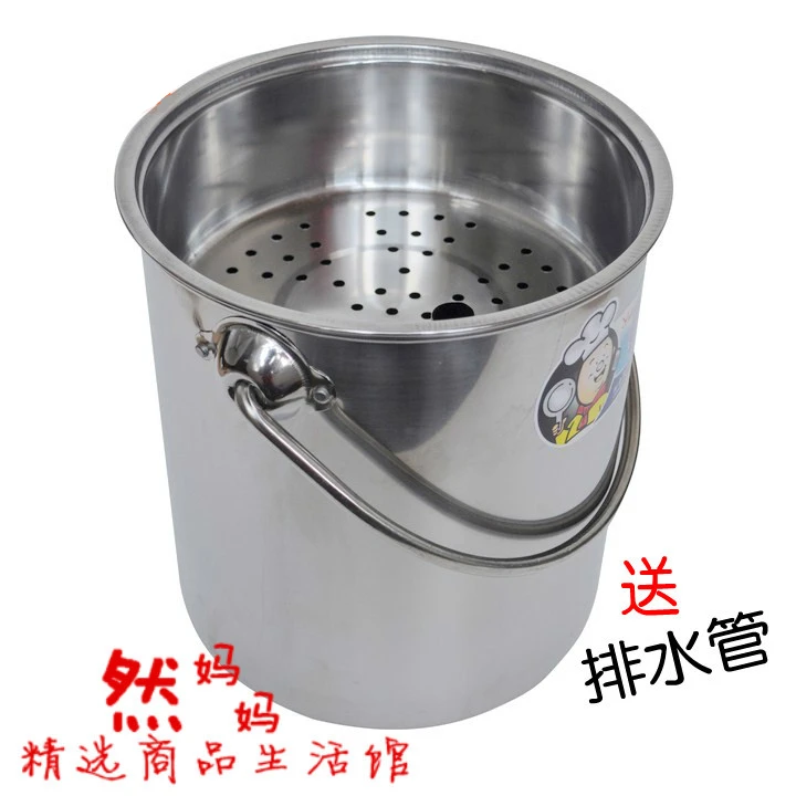 不锈钢茶水桶茶渣桶排水桶茶桶接水废水桶茶叶垃圾桶功夫茶具配件
