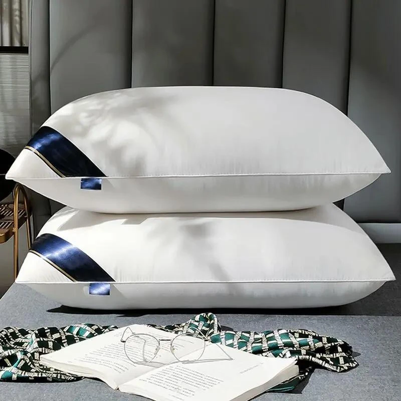 五星酒酒店枕头枕芯一对装羽丝绒枕头芯一只成人家用学生舒适枕