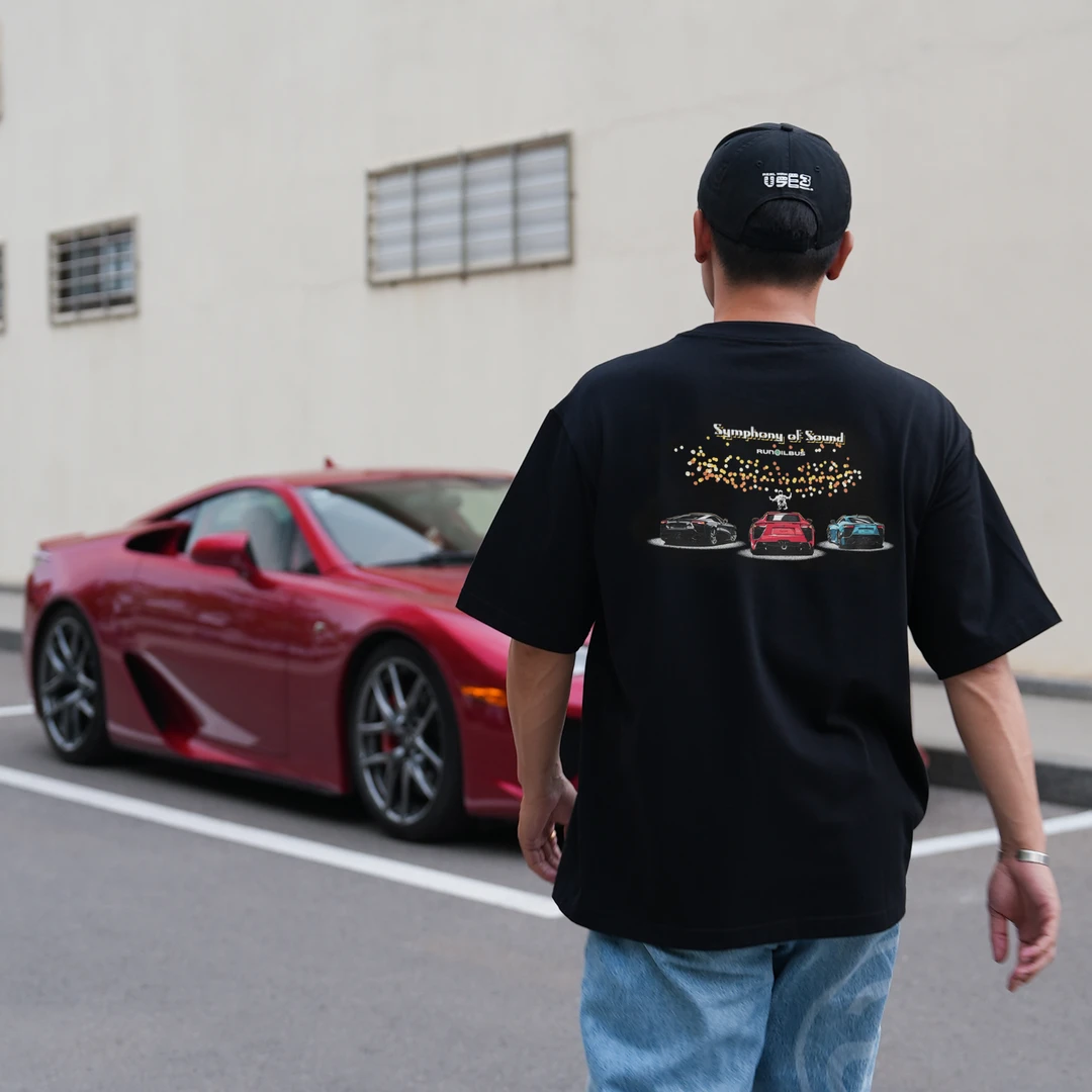 【好看不火梦想家ALI】燃油巴适 夏季休闲短袖天籁之音LFA宽松T恤