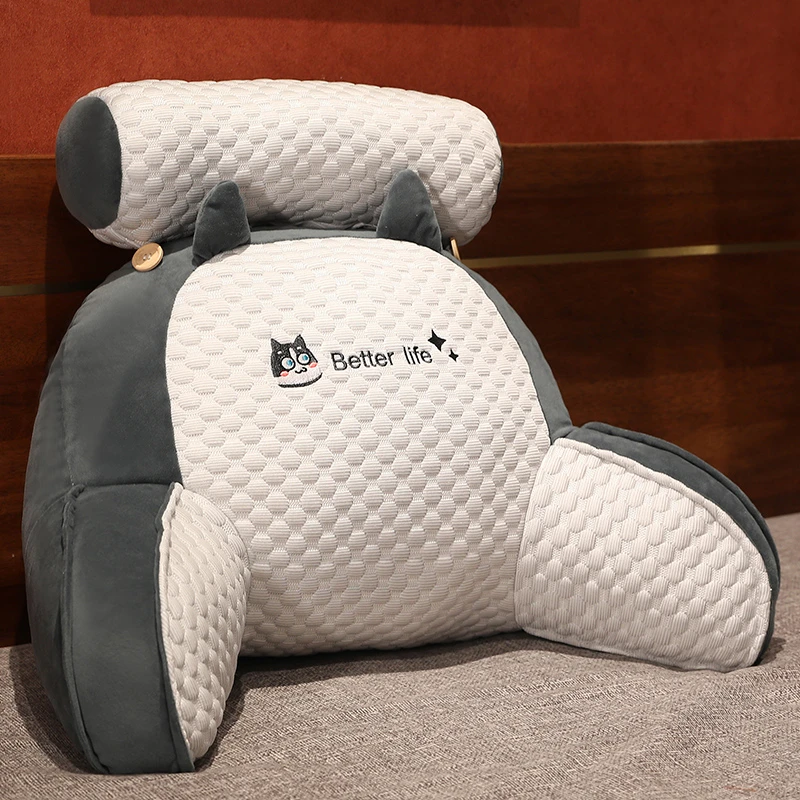 【护颈护腰靠背】床头靠背垫软包靠枕沙发榻榻米护腰卧室床上抱枕