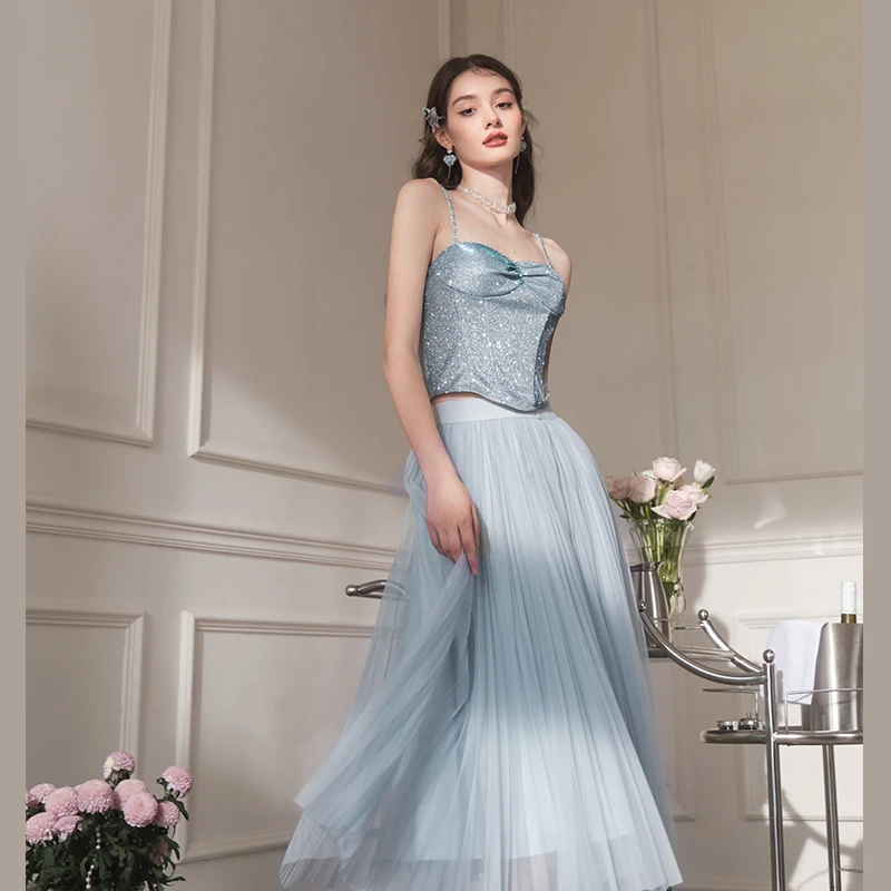 余潇潇【多巴胺舞会】气质仙女辣妹性感吊带女2025夏季新款