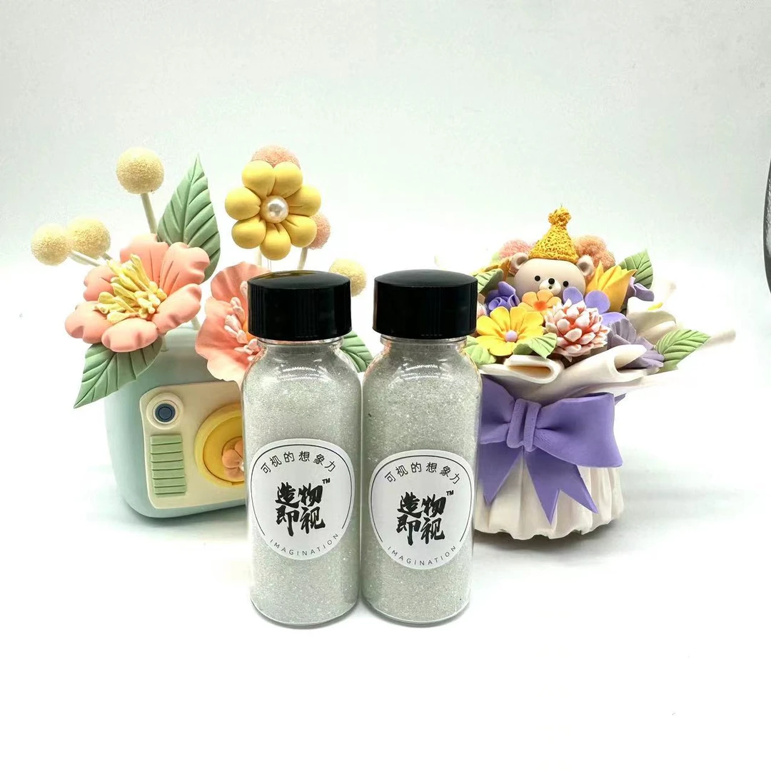 造物即视超轻粘土树脂手工黏土多肉植物碧光环透明迷你玻璃珠