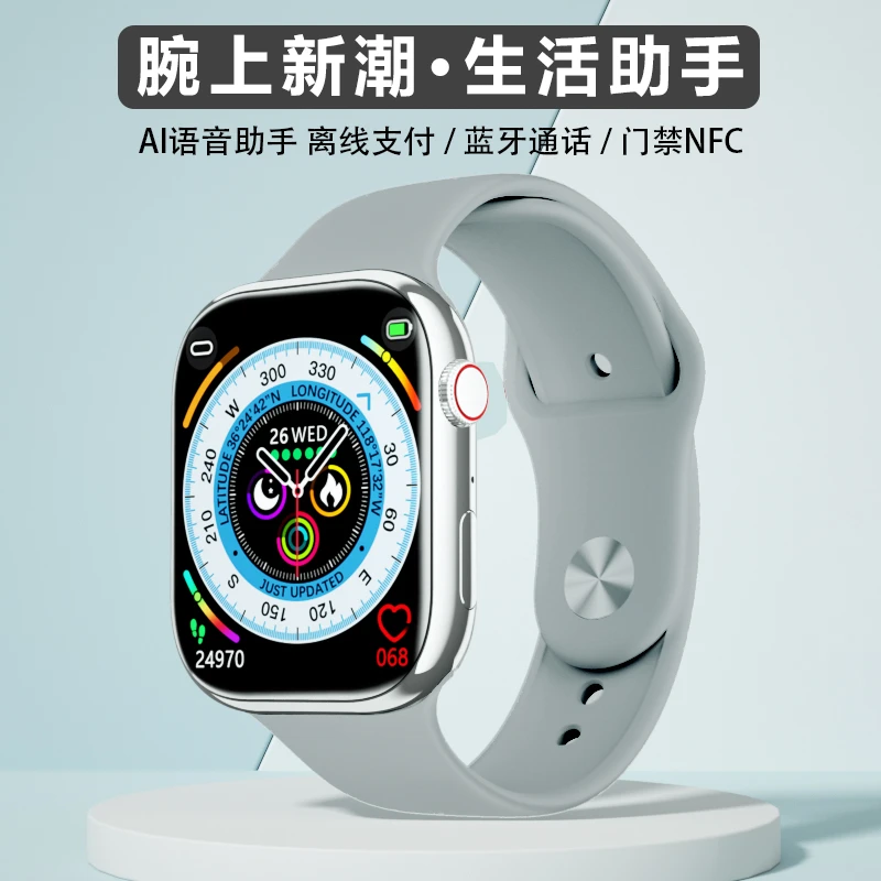 女士智能电话手表华强北iwatch顶配版S9方形运动成人手环可插卡版