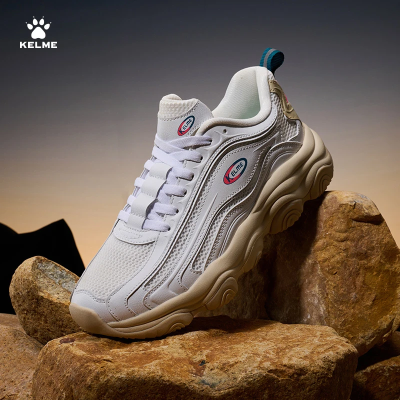 卡尔美24新款休闲鞋男鞋春季透气鞋子回弹减震网面跑步LIFESTYLE