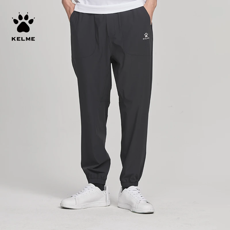 【LIFESTYLE】KELME卡尔美新款男运动时尚休闲长夏季梭织收口裤