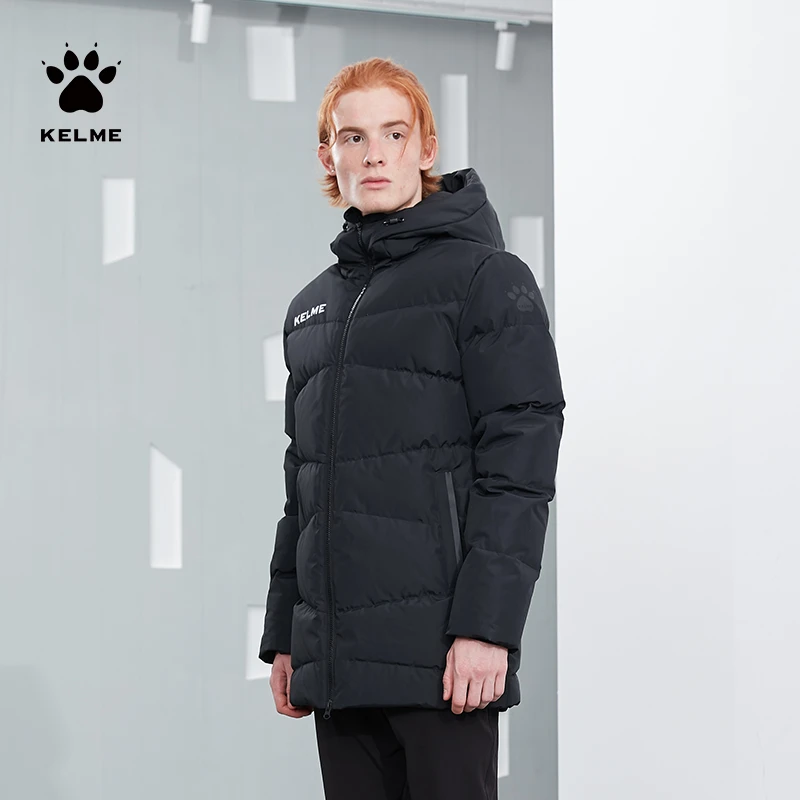 卡尔美【连帽中长款羽绒服】 保暖冬季运动冬训连帽加厚【LIFESTYLE】