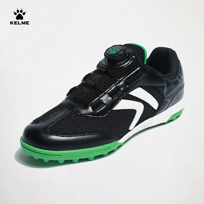 【薄荷曼波】卡尔美精选儿童足球鞋TF碎钉旋转纽扣人草专业比赛