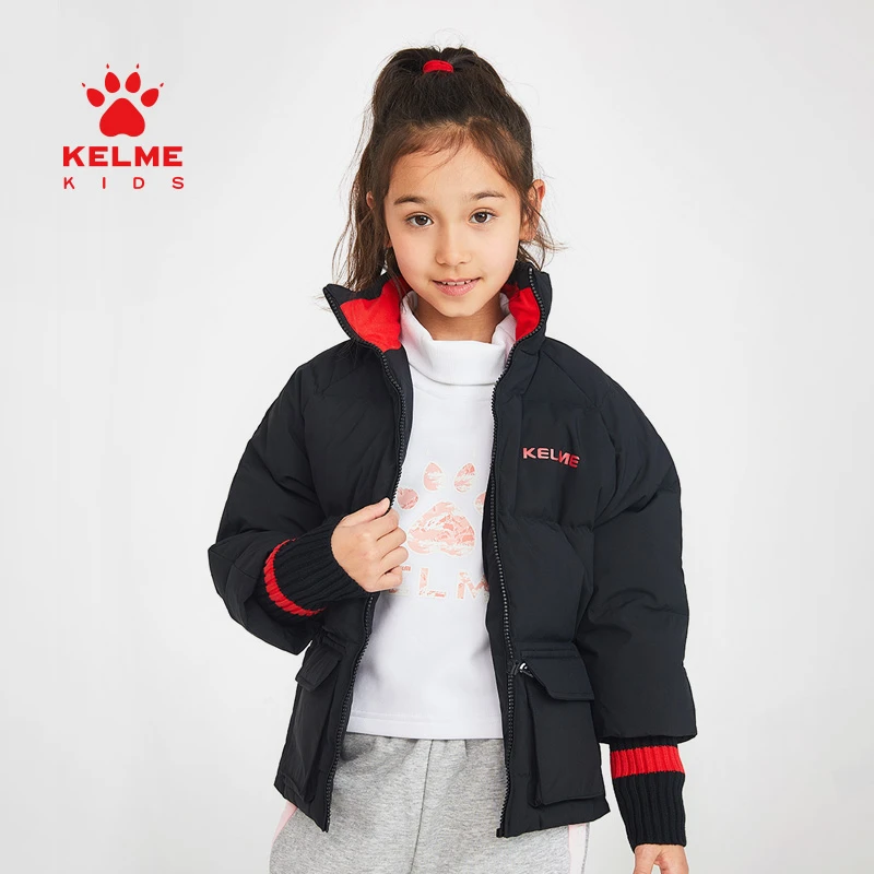 【LIFESTYLE】卡尔美女童新款羽绒服儿童外穿加厚短款羽绒外套QC