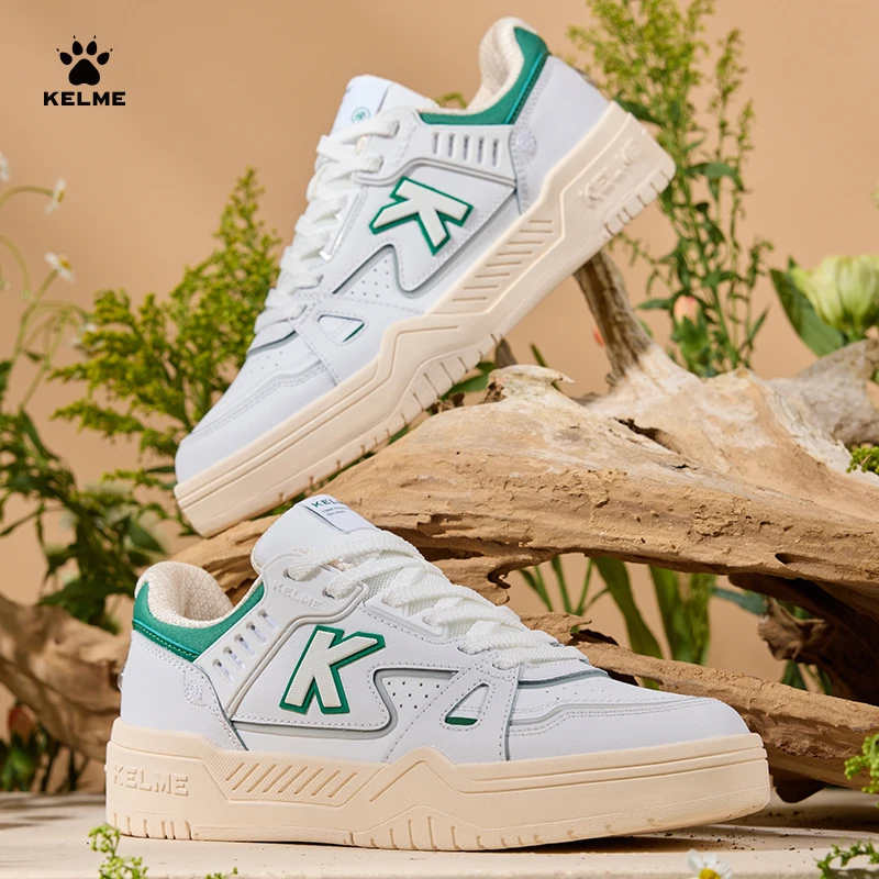 KELME同款板鞋潮鞋休闲鞋情侣款厚底卡尔美小白鞋【LIFESTYLE】潮流
