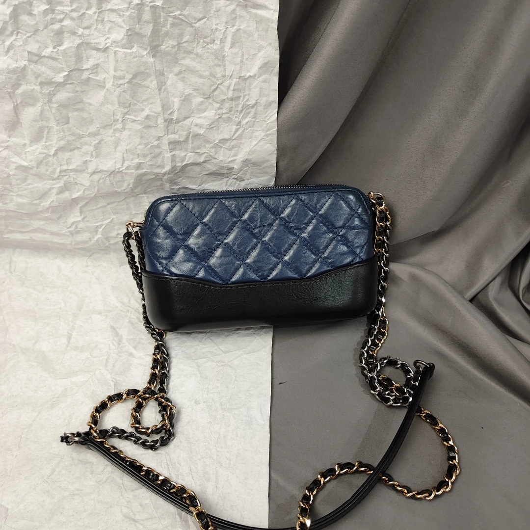 95新 Chanel/香奈儿 【文子姐专属】W615蓝拼MINI流浪882667